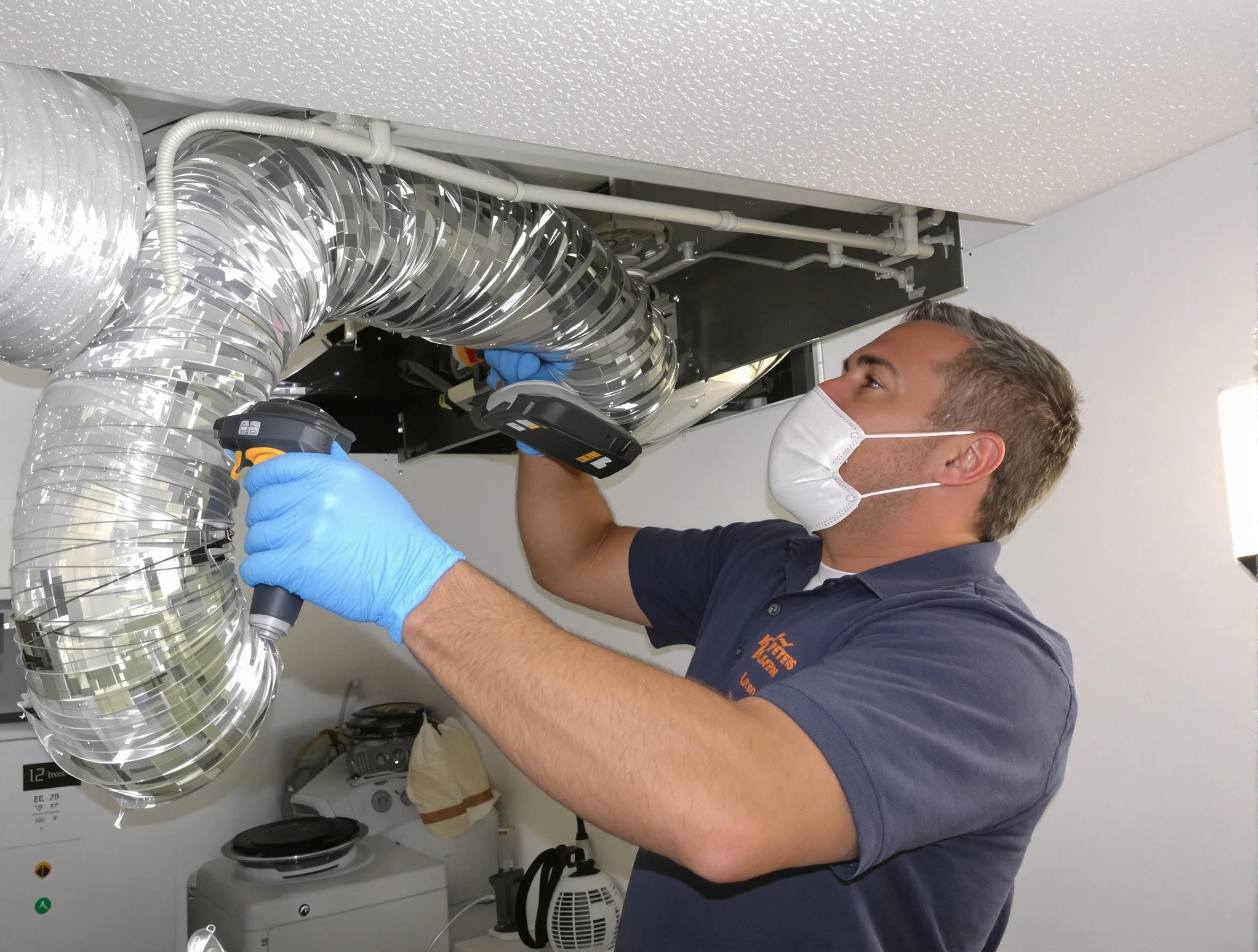 Hampton Dryer Vent Cleaning professional performing thorough residential dryer vent cleaning in Hampton