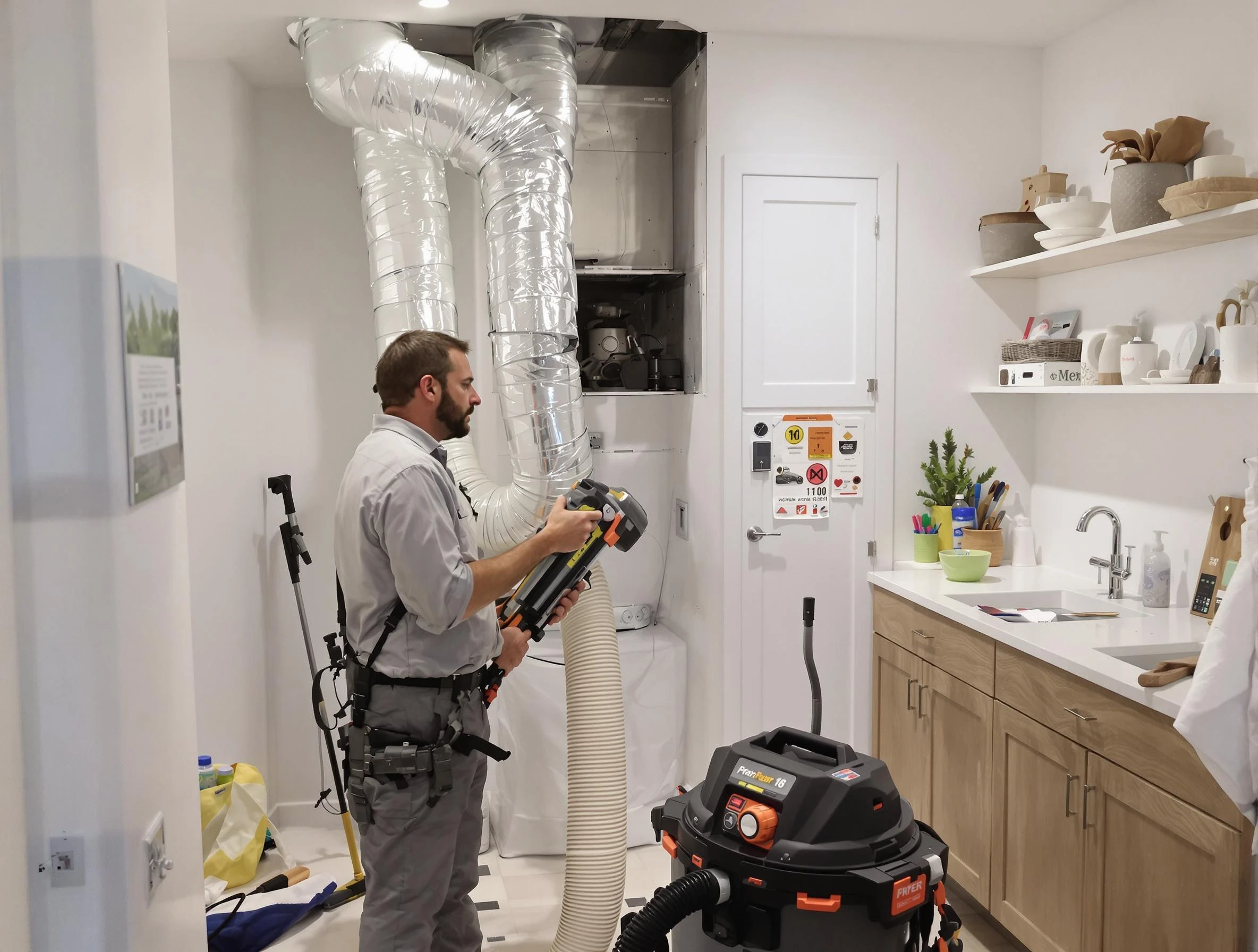 Clogged Dryer Vent Cleaning in Hampton