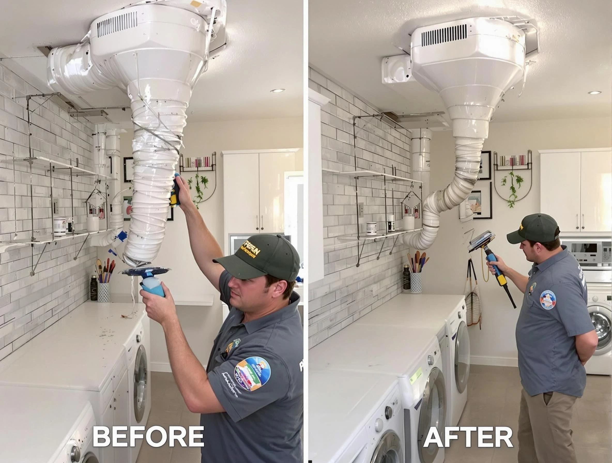 Professional dryer exhaust vent cleaning by Hampton Dryer Vent Cleaning in Hampton