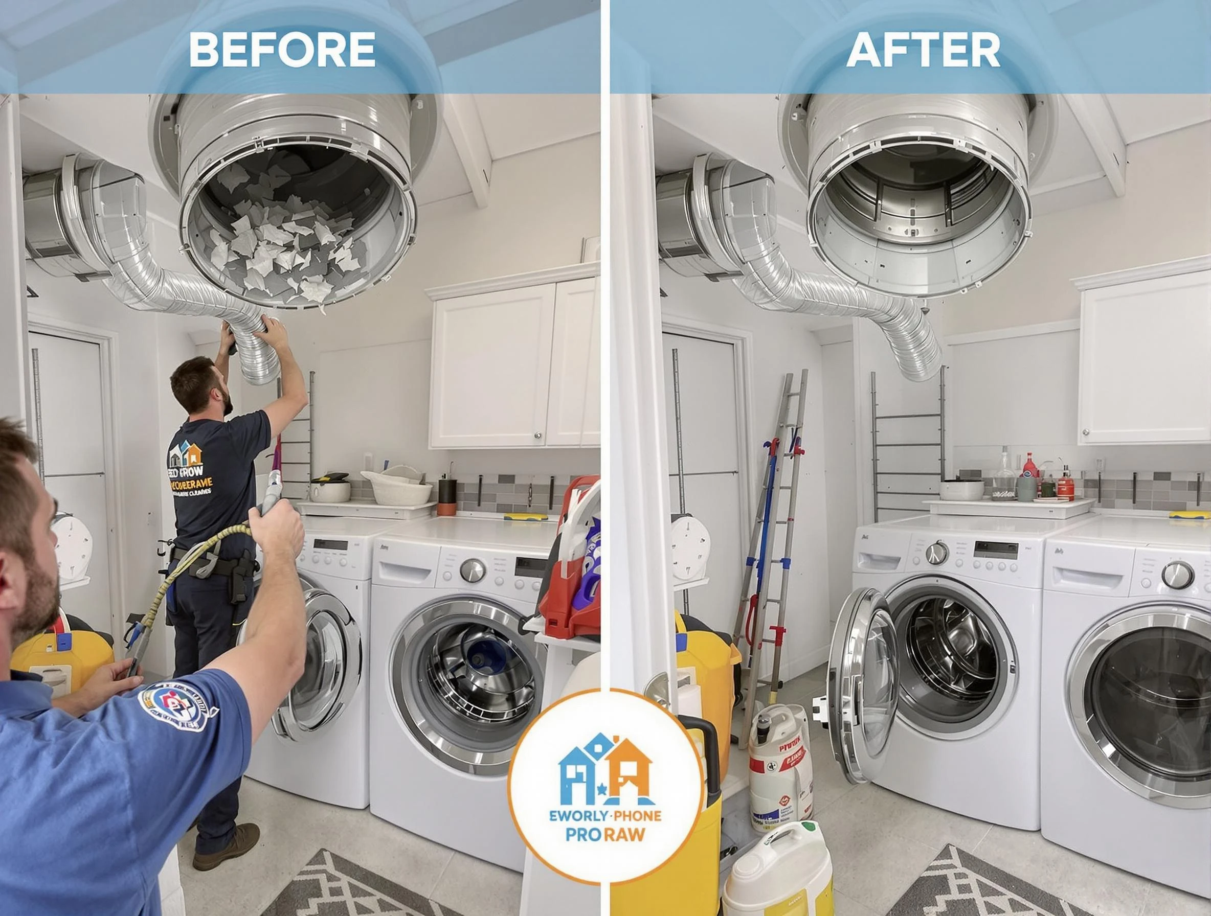Residential dryer vent cleaning by Hampton Dryer Vent Cleaning in Hampton